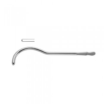 Guyon Urethral Sound / Dilating Bougie 22 Charr. Brass - Chrome Plated, 26.5 cm - 10 1/2"
